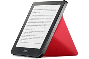 Forefront Cases Étui pour Kobo Clara HD (Modèle:2018) - Étui de Support Pliant (Style Origami) - Mince et Léger, Fonction Automatique Veille/Réveil Intelligente Coque pour Kobo Clara HD - Rouge