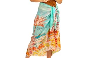 MANDALA LIFE ART Pareo Da Spiaggia Donna Lungo Grande Cottone Nappa Sarong Boho Xxl Copricostume Mare Bikibi Cover Up Tunica Sclarpa Gonna Decorazione Murale Arazzo Da Parete 180X120Cm Rayon Fatto In India