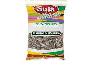 PERFETTI VAN MELLE ITALIA Perfetti Van Melle Sulà Natura Caramelle Gusto Liquirizia Senza Zucchero 1000 g