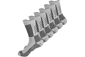 Gogogoal Thick Non-slip Sock for Men Women Terry Hiking Sock Soft Comfy Cushioned Wool Thermal Athletic Sock for Running Walking Skiing…