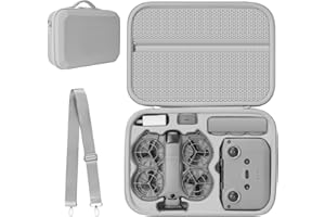Puasok Case for DJI Neo 2 Case, Carry Case for DJI Neo 2 Fly More Combo Accessories, Compact Travel Bag for RC-N3 Controlle/Neo2 Battery Case, for Drone Protection/Storage