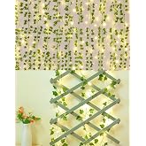 Light Home 30 LED Yapay Sarmaşık Işık &ndash; G&uuml;nışığı Dekoratif LED Vine, Yeşil Yapraklı Fairy Light, 3 Metre Esnek Duvar Oda Ev D