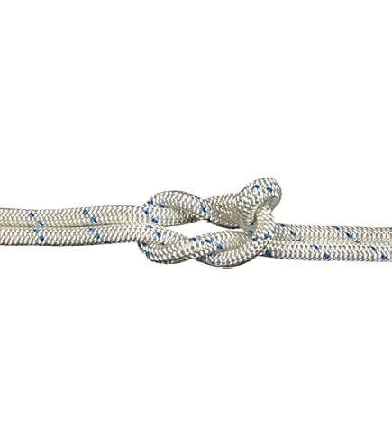 Schot-Tauwerk Allroundleine 10mm - 25m Schwarzes Seil Made In Germany