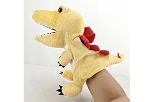 LOMTRATS Marionetas de Mano de Dinosaurios para niños,Incluye Triceratops y Tyrannosaurus Rex con Bocas Abiertas móviles, Contar Historias,Regalos de cumpleaños