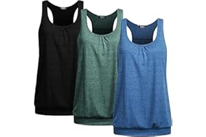 UNibelle Tank Top Damen Yoga Shirt Top Sport Tanktop Ärmellos Racerback Fitness Oberteil, S-XXXL