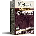 byPureNaturals 100% Organic Hair Colour Powder 9RG Burgundy 120gm | Safest Beard Colour for Men | Natural Hair Colour for Women & Men