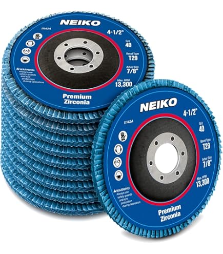 EZARC Klepschijven 80 grit, 11,4 cm x 7/8 inch Jumbo Zirconia Flap