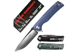 Firebird FH91-GY Cuchillo Plegable de Bolsillo Hoja de Acero D2 88 mm G10 Mango Antideslizante con Clip Camping Caza Pesca Cuchillo de Bolsillo al Aire Libre 119g (Gris)