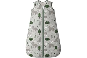 Yoofoss Baby Sleeping Bag 2.5 Tog - 0-6 Months Winter Sleeping Bag Baby 100% Organic Cotton Sleep Sack for Newbron Infant Toddler Quilted Warm Soft