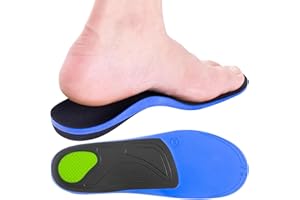 Insertos ortopédicos para zapatos (40,5-41), plantillas de soporte para el arco de fascitis plantar para hombres y mujeres, plantillas de repuesto suaves para aliviar el dolor de pies de Cozlow