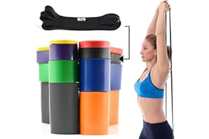 CKB LTD Taśmy oporowe pojedyncza opaska do wspomagania podciągania rozciągliwe mocne lateksowe siłownia elastyczna kalistenika gimnastyka pętla podbój siłowy trening idealny dla mężczyzn i kobiet ćwiczenia fitness