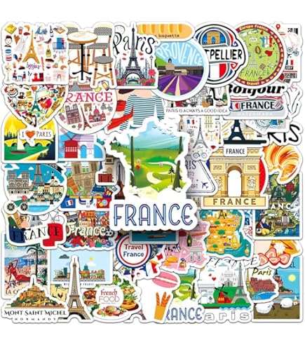 Feuille D'autocollants A5 Chamonix Vinyle Stickers