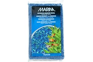 Marina Decorative Aquarium Tri-Colour Gravel, 2 Kg, Blue