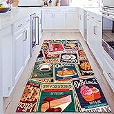 Latte Design Krizan Velvet Cotton Based Washable Anti-Slip Antibacterial Kitchen Rug 120x180