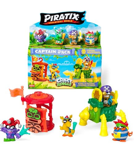 PIRATIX Gorilla Temple – Temple Gorille Avec Pièges, Cachettes Et Figurines Exclusives