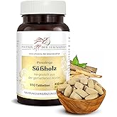Süßholz Tabletten à 450mg Wirkstoff (Glycyrrhiza glabra, Süßholzwurzel), Premium Qualität, Hergestellt in Österreich, Tablett