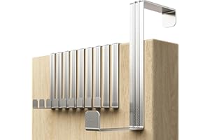 Menz Stahlwaren Over Door Hanger – Set of 10 - Silver Coat Hooks for Width 1.4" and 1.6" - Over Door Hook for Hanging Clothes, Coat Hooks