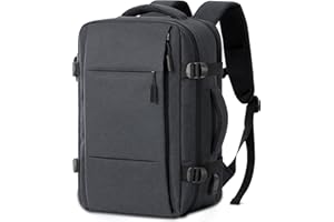 FIORETTO Mens Womens Cabin Bags 40x20x25 for Ryanair Underseat Waterproof Carry On Backpack for Airplanes, Travel Backpack Under Seat Travel Bag with Laptop Compartment (40x20x25-A-Grey)