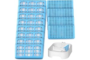 HEEDPEIUR 12 Pcs Cat Water Filters Cat Water Fountain Filters Pet Filters Pet Water Fountain Mate Filters Cat Filter Cartridge,Pet Replacement Filter Dog Water Fountain Filter for Drinking,Cat,Dog,Bunnies