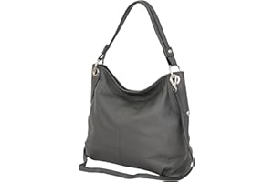 AMBRA Moda Borsa da donna di vera pelle, borsa a spella GL012