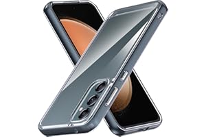 Anoowkoa Etui do Samsung Galaxy S23 FE TPU i przezroczysty PC hybrydowy twardy akrylowy smukły futerał na telefon przezroczysty ultra przezroczysty ochronny tylna obudowa elastyczna obudowa silikonowa