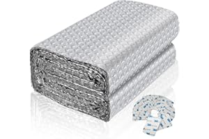 DAJASD Pellicola Riflettente per Radiatori, Lamina Termoriflettente e Isolante, Riflettente Isolante Termico con Cuscinetto Adesivo Alluminio Multistrato per Tetti Pareti Caloriferi Finestre