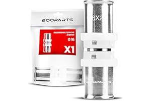 BOOPARTS – 1 Pièce – Manchon Égal à Sertir Ø16 (16–16 mm) | Accouplement Multicouche Contour TH | Raccord Plomberie Chauffage Étanche pour Eau Chaude et Sanitaire