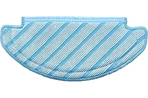 ECOVACS Pack of 3 Reusable Wipes - Original Accessory for T8 AIVI and N8 Series Robot Hoover with Mop Function, D-CC3I, Light Blue