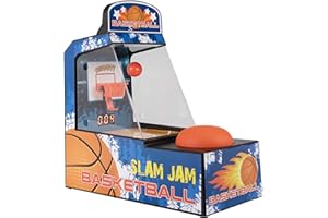 Silvergear® Mini Arcade-Basketballmaschine mit Musik | Retro Design Handheld Tragbare Basketball Spielekonsole | Basketball Automat Elektronische Automatische Score | Basketballspiel