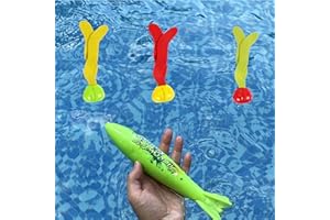 VReder Dive Sticks Pool Toys, Large Dive Rings Sticks Diving Torpedo Sinking Seaweed for Swimming Underwater Pool Training Diving Game Training Swimming Fun Toys Gift for Kids (Green)