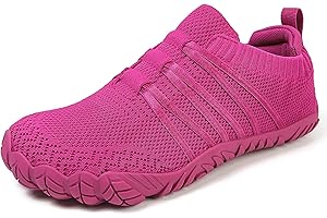 DAZFE Barfußschuhe Damen Herren Breite Barfuss Schuhe Laufschuhe Zero-Drop Sohlen Zehenschuhe Traillaufschuhe Leichte Atmungsaktiv Fitnessschuhe Komfort rutschfest Straßenlaufschuhe Unisex 36-46EU