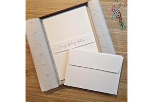 Me Loovely Writing Paper & Envelope Set Premium Blank A5 Size Letter Papers and C6 Envelopes with Luxury Gift Box (Pack of 18 Letters Sets)