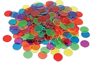 Fichas transparentes de Learning Resources (6 colores)