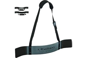 EMRAH Pro Premium Arm Blaster - Robust and Adjustable Bodybuilding Bicep Isolator/Bomber Curl Support Straps