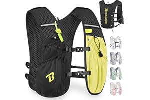 BECOJADDE Running Vest Women 5L Hydration Backpack Lightweight for Mens Womens, Running Backpack Hydration Pack for Marathon, Trail, Cycling, Hiking, Jogging
