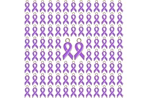 WANDIC Colgantes de cinta, violencia doméstica, lupus, Alzheimer, aleación de concienciación sobre el cáncer de páncreas, dijes de cinta para hacer joyas