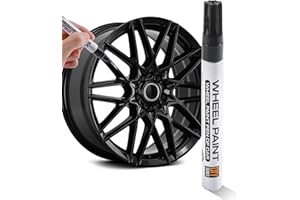 Flaconi Car Tyre Marker Pen, Scratch Remover Car, Car Wheel Rim Repair, Paint Pen for Removing Scratches, Rims Paint Repair Pen, Suitable for Car, Bicycle, Motorcycle, Rims Paint (Black)