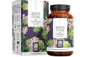 ‎NATURTREU NATURTREU® GABA Kapseln hochdosiert mit Baldrian, Tryptophan, Hopfen – GABA Komplex hochdosiert - 90 Kapseln - Vegan & ohne Zusatzstoffe