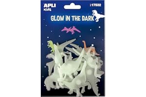 APLI Kids Dinosaures Sachet d'autocollants luminescents