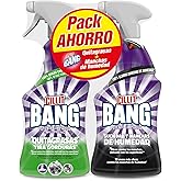 Cillit Bang - Spray limpiador quitagrasas, para cocinas y spray Suciedad y manchas de humedad, para baños - Pack 2 x 750 ml