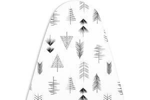 ENCASA XO Encasa Homes Replacement Ironing Board Cover with 3mm Felt Padding, Drawstring Tightening (Fits Standard Medium Boards of 114 x 35 cms) Heat Reflective, Scorch Resistant, Printed - Black Arrow