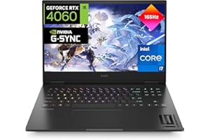 HP OMEN 16-wd0006ns - Ordenador portátil Gaming de 16.1" FHD (Intel Core i7-13620H, 16GB RAM, 1TB SSD, NVIDIA GeForce RTX 4060, 165Hz, Sin Sistema Operativo) Black - Teclado QWERTY Español