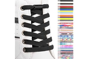 SULPO 2 paia Lacci scarpe elastici piatti - stringhe elastiche - Lacci colorati con chiusura rapida - Lacci elastici per sneakers - Lacci per bambini e adulti