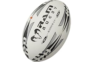 RAM RUGBY FRANCE Ram Raider Balón de rugby (Negro, 5)