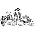Barazzoni Tummy Batteria 25 pezzi, Acciao inox 18/10. Made in Italy