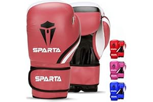 SPARTA Boxing Gloves for Training, Muay Thai, Sparring, Kickboxing, Fighting, Focus Pads, Punch Bag Mitts, Martial Arts, Workout Gloves, | 6oz, 8oz, 10oz, 12oz, 14oz, 16oz | Men & Women