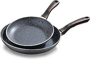 Penguin Home Classic Cookware 20 cm & 26 cm Non-Stick Frying Pan Set of 2/ Duramax Coating Long Lasting Aluminium Frying Pan/Egg Omlett Pan/Suitable with Induction All Hobs