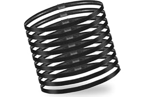 HJZHII 9 Pezzi fascia per capelli uomo,fascetta elastico capelli uomo,cerchietto fascette basket Donna per Sport Bicicletta Jogging Yoga Basket Calcio Tennis