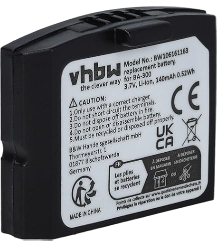 Vhbw 3x Batteries Compatible Avec AKG écouteurs Balance K 216 Afc Casque Audio Remplace Ba 150 Ba150 Ba 151 Ba151 35013848