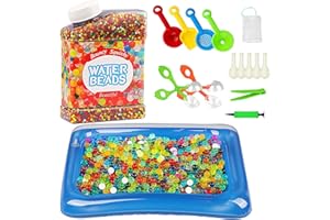 FIVAVA Wasserperlen Set 50.000 Stück Water Beads Ungiftig für Pflanzen, Blumen,Vase Füllstoff Deko,Schwimmende Kerze Machen